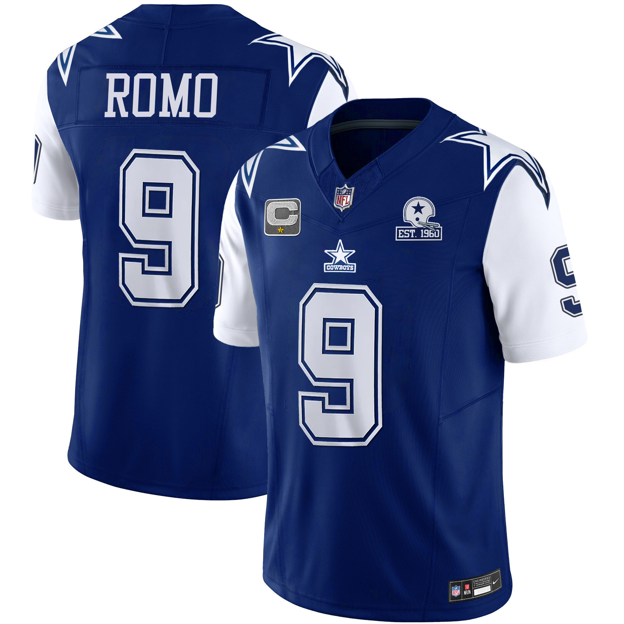 Tony Romo Men's Dallas Cowboys Throwback Limited Vapor 1995 Jersey - All Stitched 