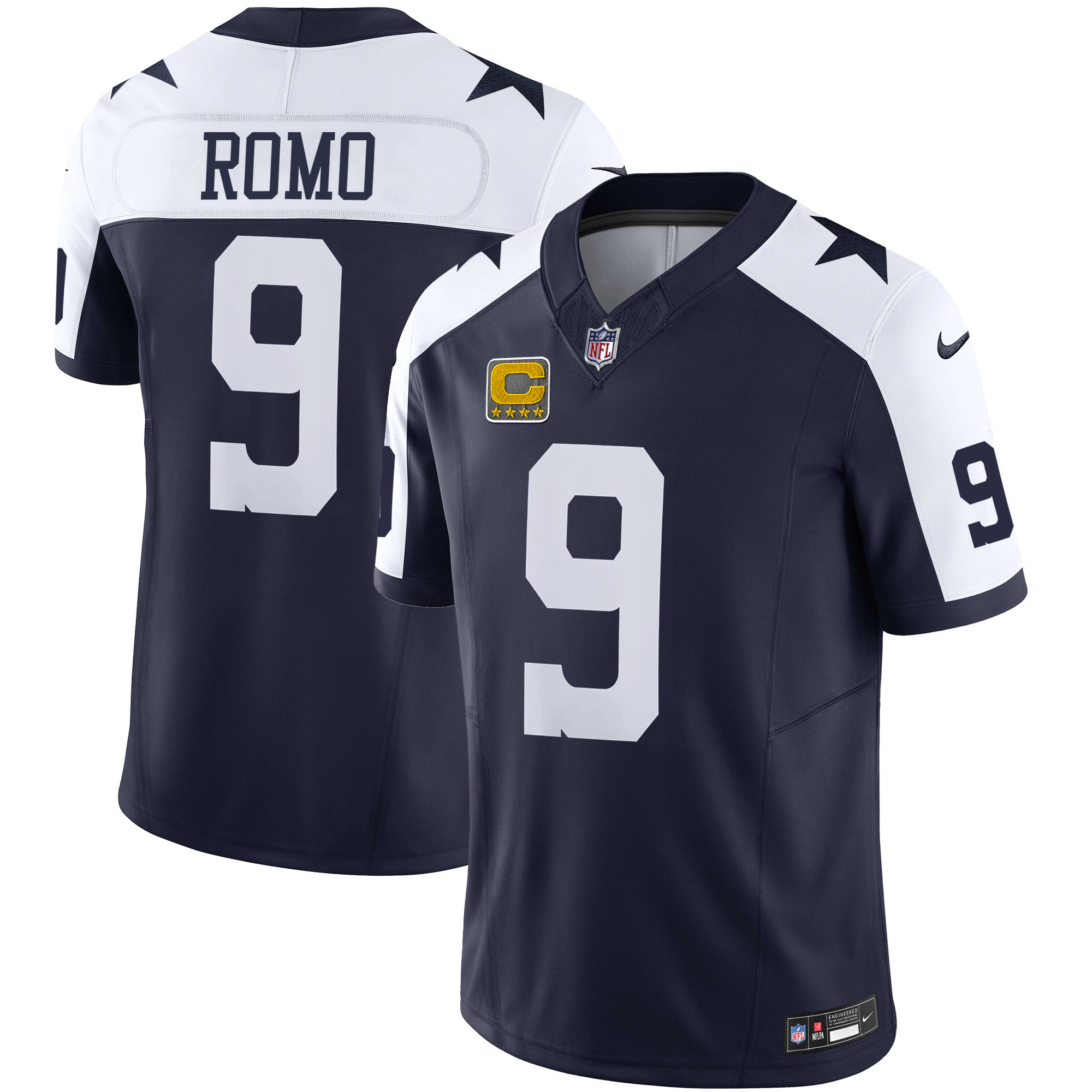 Tony Romo Men's Dallas Cowboys Vapor Limited Alternate Jersey - All Stitched 