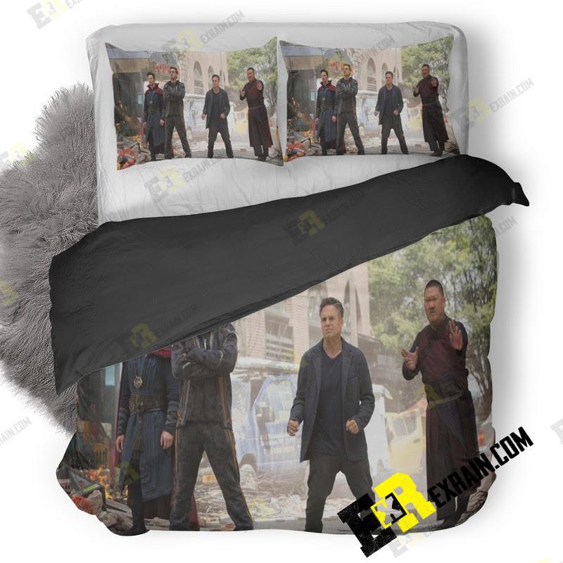 Tony Stark Doctor Strange Wong And Bruce Banner In Avengers Infinity War 3D Customized Duvet Cover Bedding Set