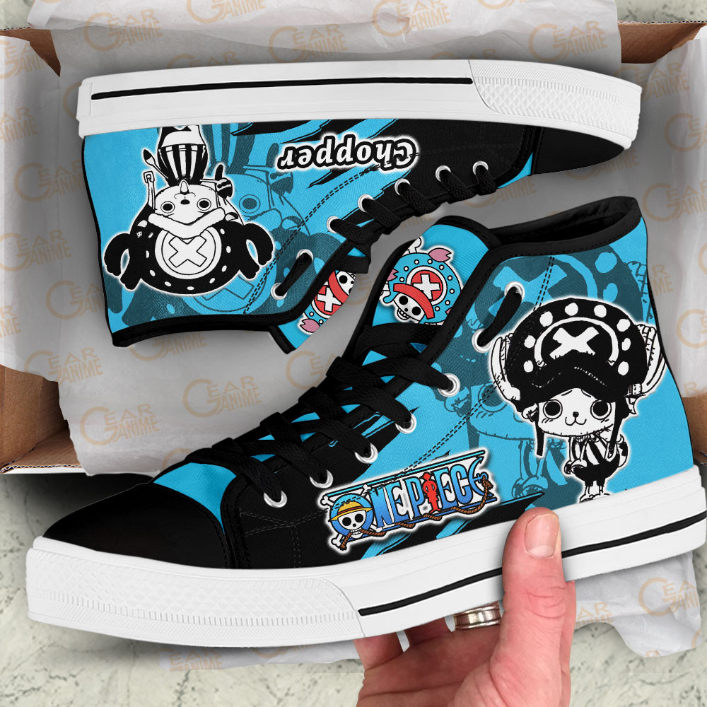 Tony Tony Chopper High Top Shoes One Piece Custom Anime Sneakers Mix Manga