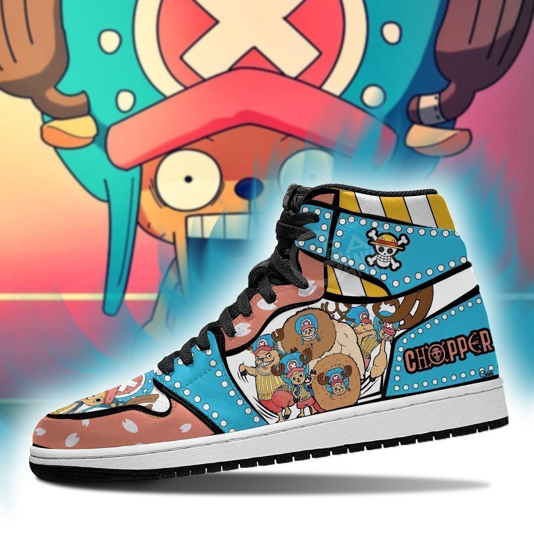 Tony Tony Chopper JD1s Sneakers Anime One Piece Shoes, Air Jordan Hightop