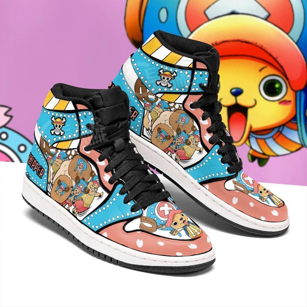Tony Tony Chopper JD1s Sneakers Anime One Piece Shoes, Air Jordan Hightop