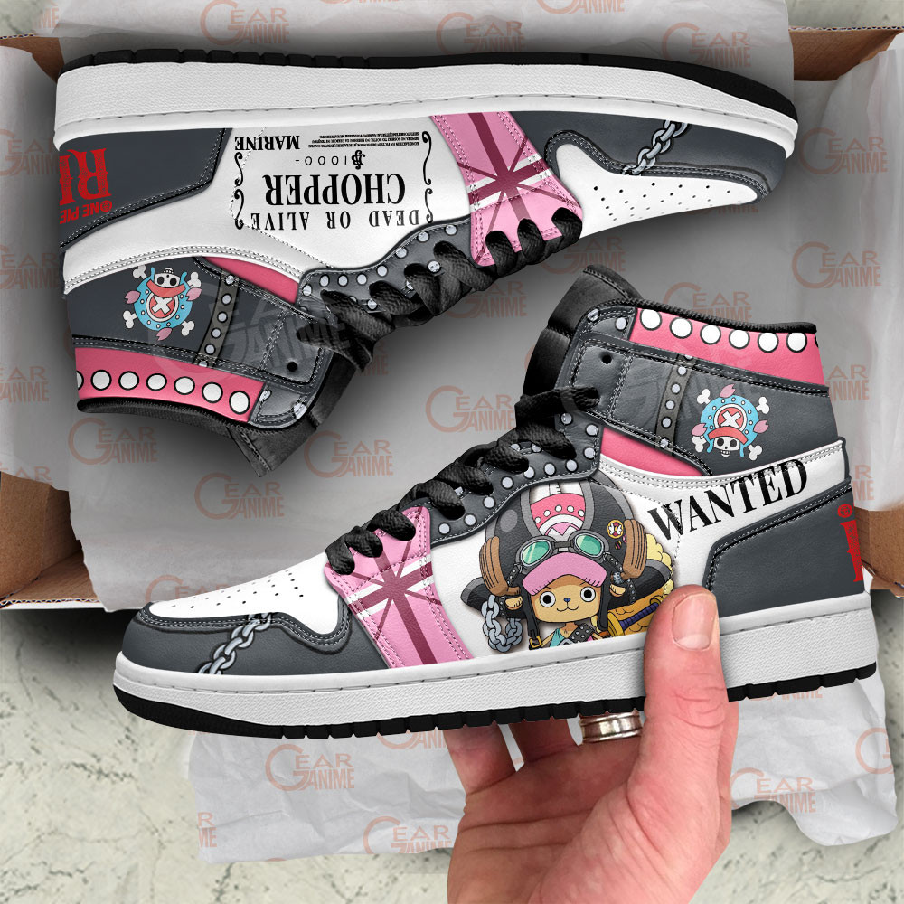 Tony Tony Chopper JD1s Sneakers One Piece Red Anime Shoes, Air Jordan Hightop