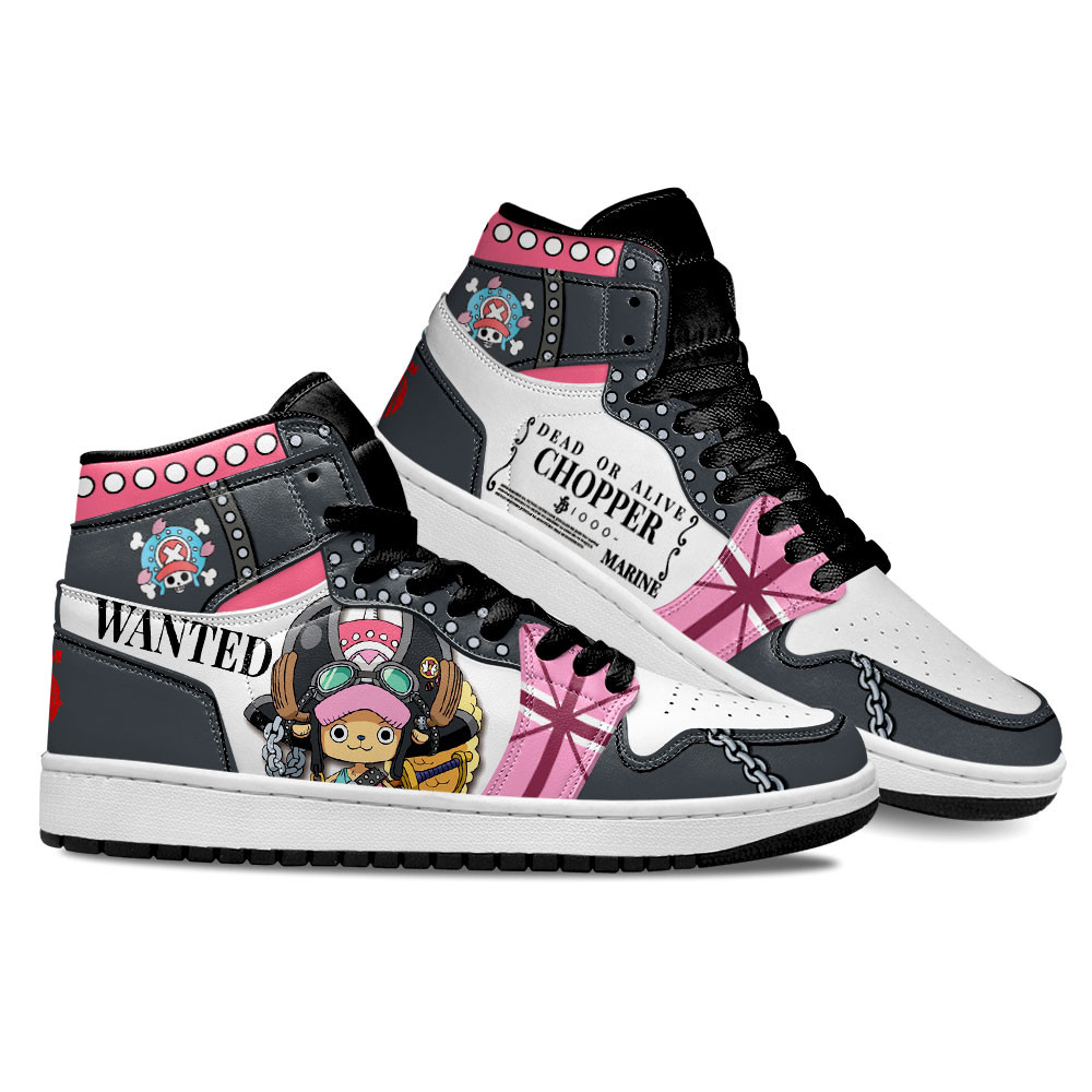 Tony Tony Chopper JD1s Sneakers One Piece Red Anime Shoes, Air Jordan Hightop