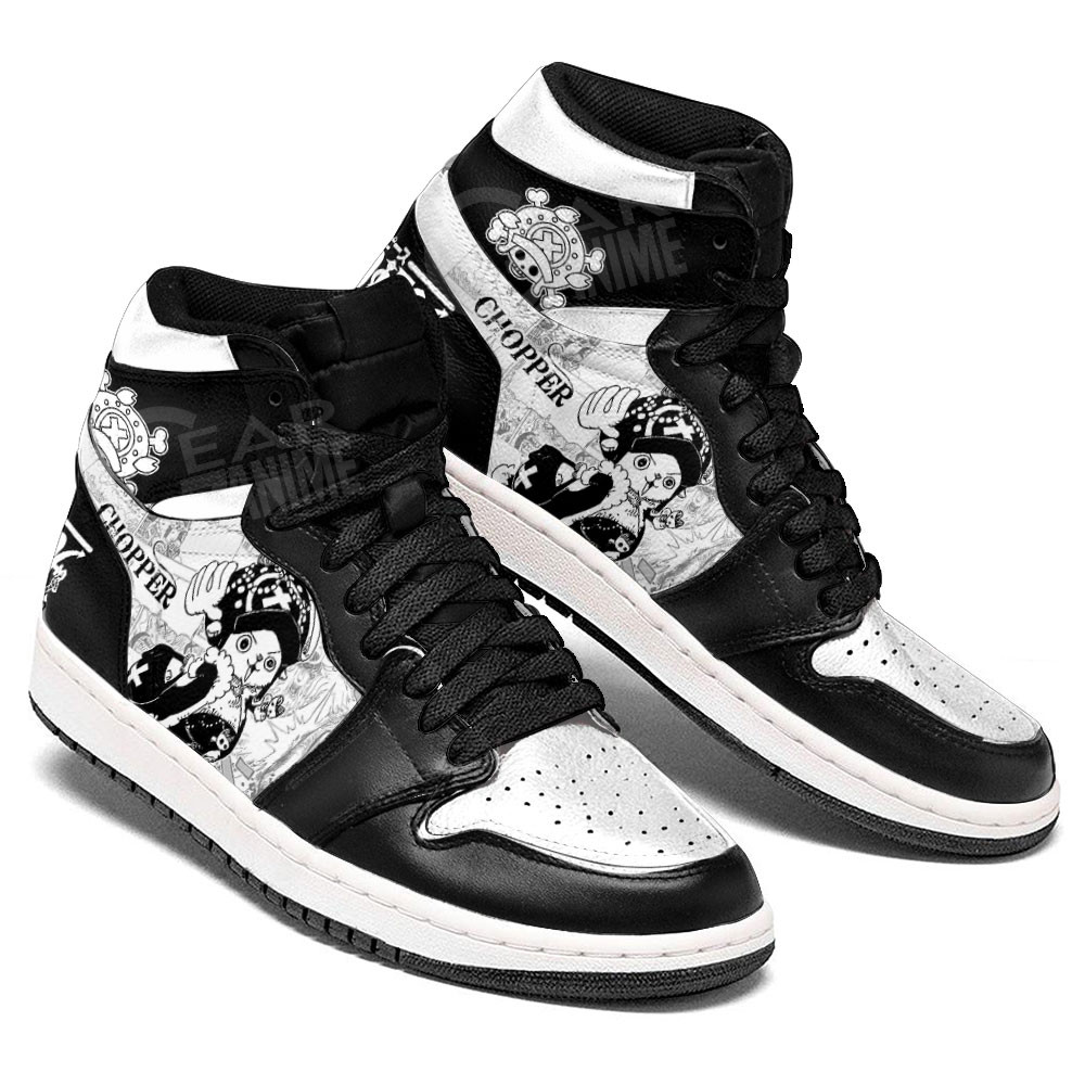 Tony Tony Chopper JD1s Sneakers One Piece Shoes Manga Style, Air Jordan Hightop