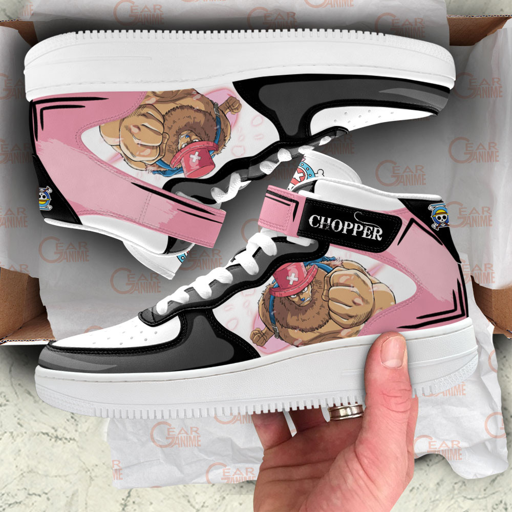 Tony Tony Chopper Sneakers Air Mid One Piece Custom Anime Shoes