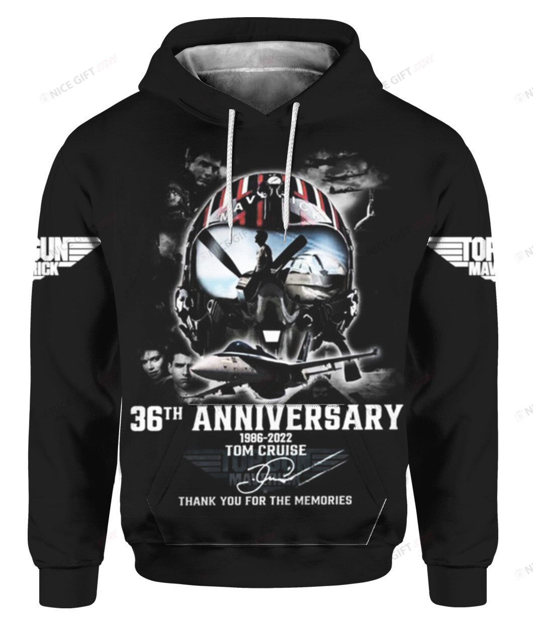Top Gun Maverick 36th Anniversary 3D Hoodie Gift For Fans