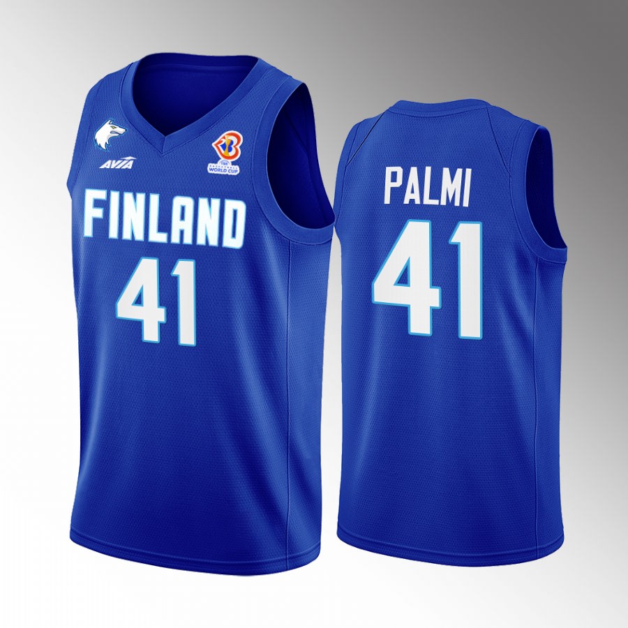 Topias Palmi Finland 2022 FIBA World Cup Blue Jersey Away #41