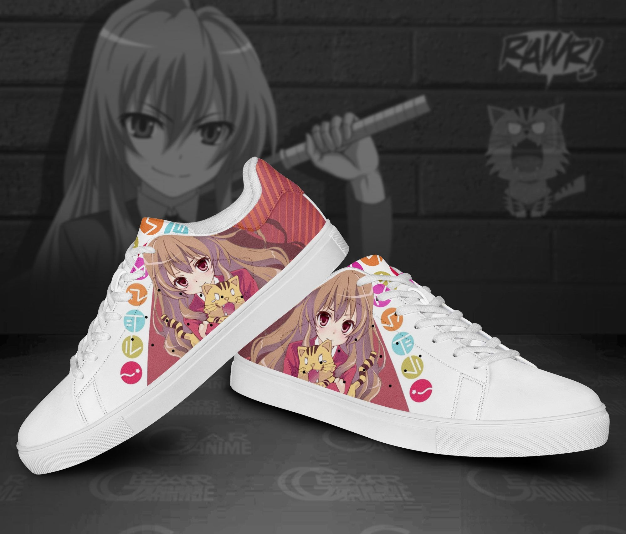 Toradora Taiga Aisaka Skate Shoes Custom Anime Shoes