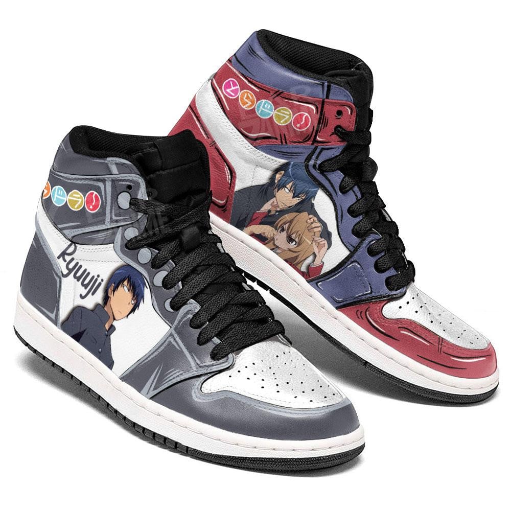 Toradora Takasu Ryuuji and Aisaka Taiga JD1s Sneakers Anime Shoes, Air Jordan Hightop