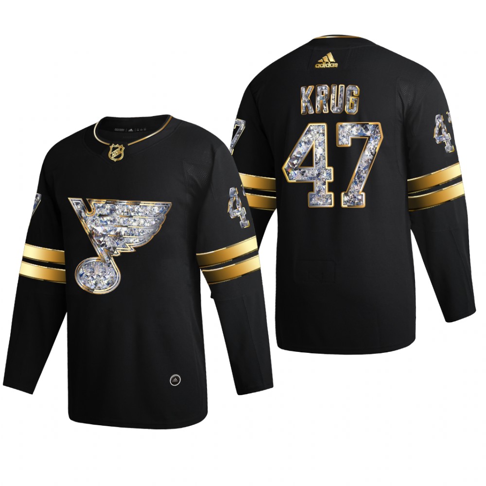 Torey Krug St. Louis Blues 2022 Stanley Cup Playoffs Black Diamond Edition Jersey