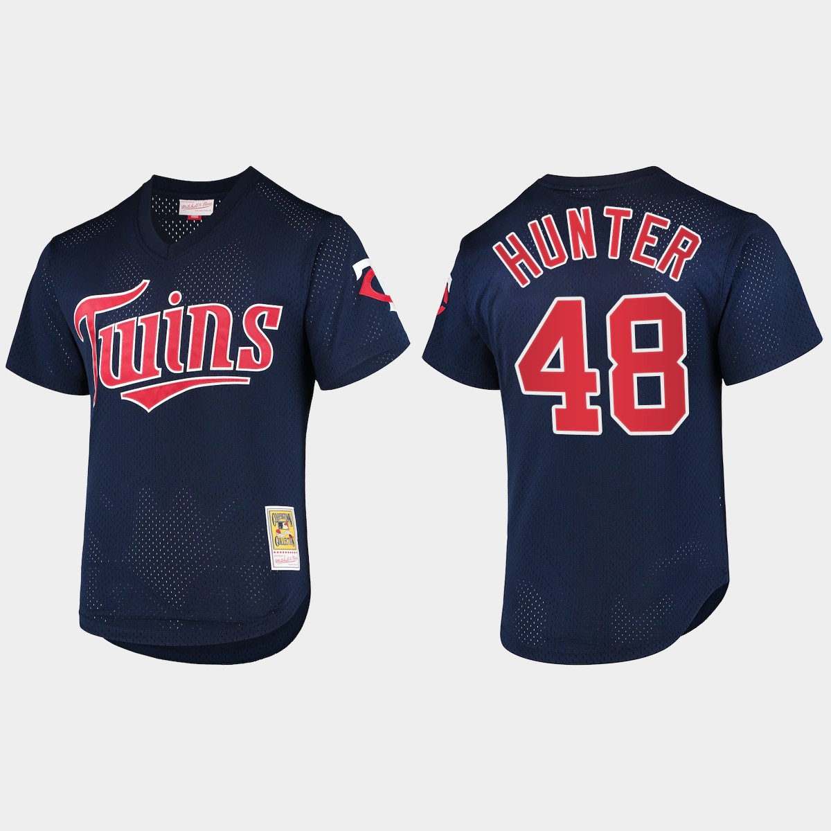 Torii Hunter Minnesota Twins Cooperstown Collection Batting Practice Mesh Jersey - Navy
