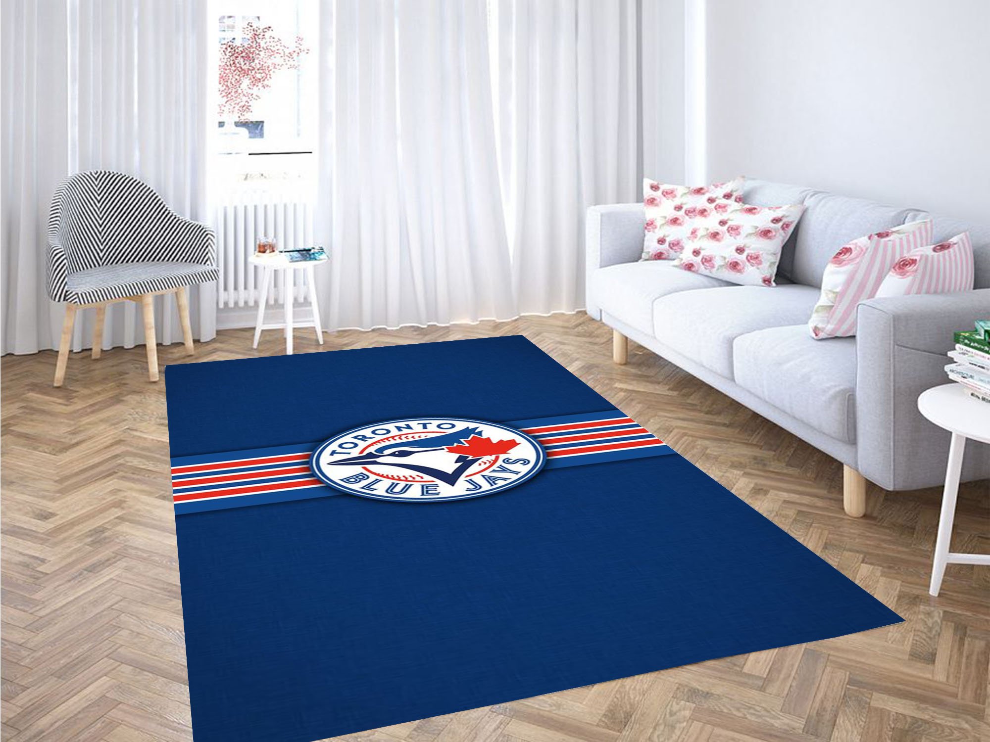 Toronto Blue Carpet Rectangle Rug
