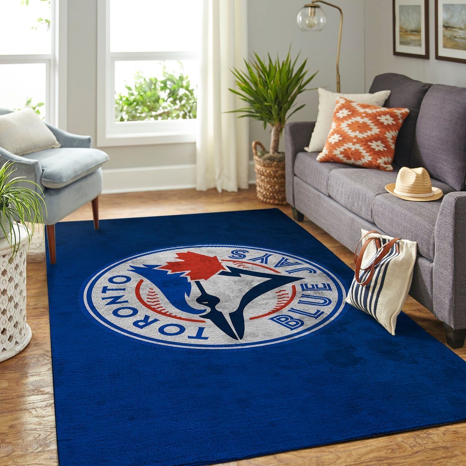 Toronto Blue Jays Living Room Area Rectangle Rug