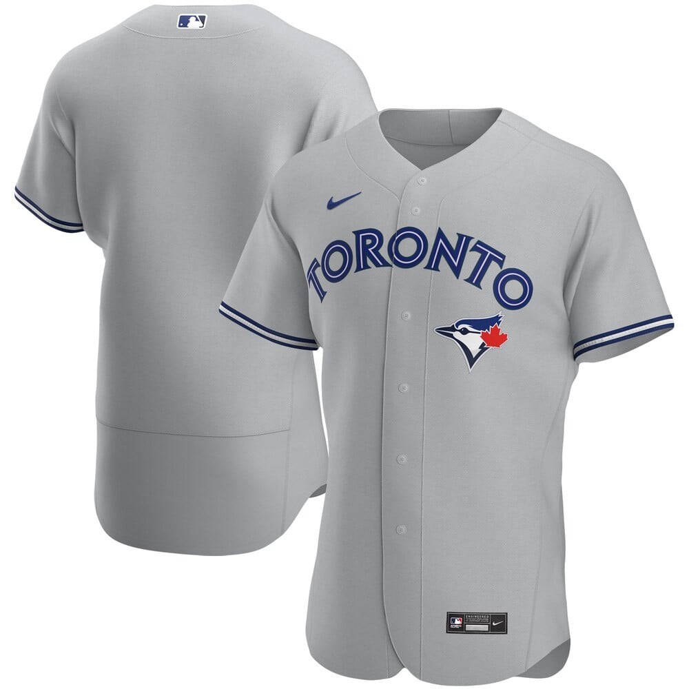 Toronto Blue Jays Nike Road 2020 Team Stitched Jersey – Gray