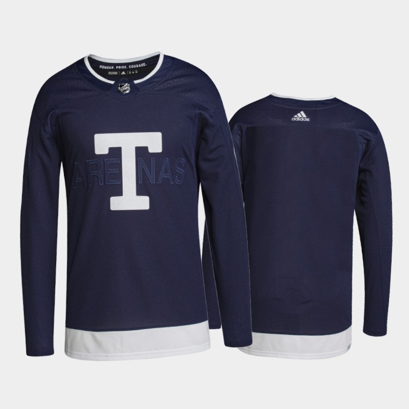 Toronto Maple Leafs 2022 Heritage Classic Jersey Navy Primegreen Uniform