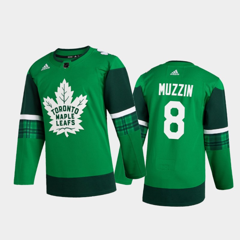 Toronto Maple Leafs Jake Muzzin #8 2020 St. Patrick's Day Player Jersey Green