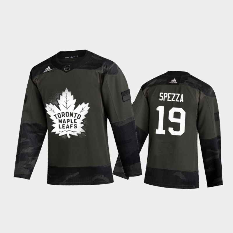 Toronto Maple Leafs Jason Spezza #19 2019 Veterans Day Camo Practice Jersey