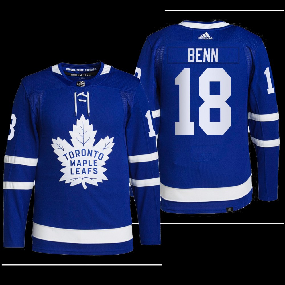 Toronto Maple Leafs Jordie Benn Primegreen Jersey Blue Home Uniform