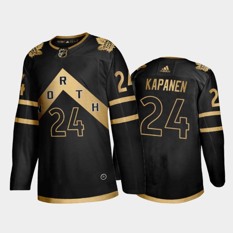 Toronto Maple Leafs Kasperi Kapanen #24 OVO Raptors City Black Jersey