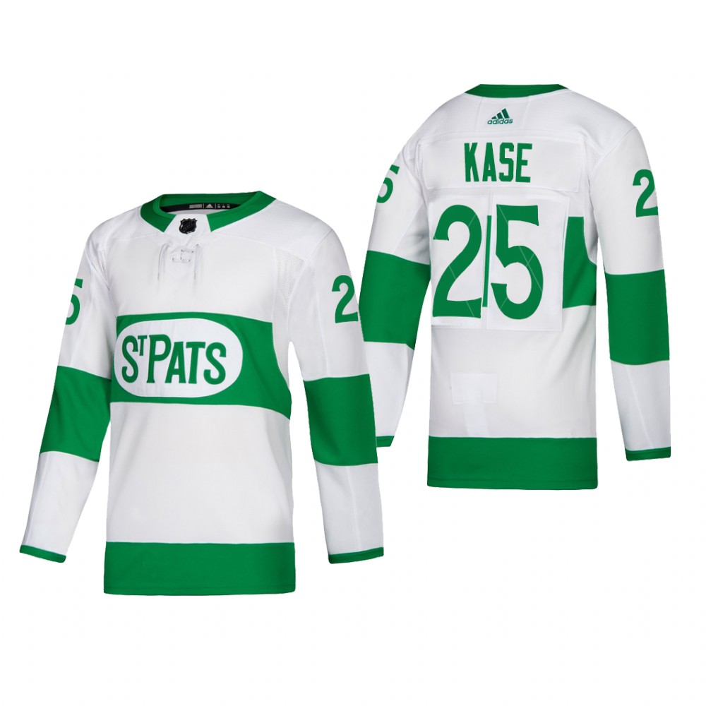 Toronto Maple Leafs Ondrej Kase #25 2022 St. Pats White Jersey
