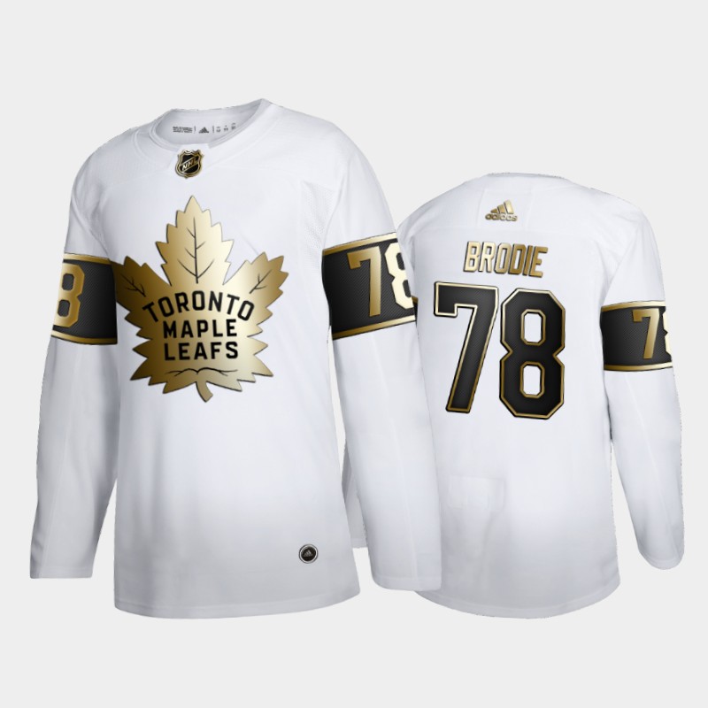 Toronto Maple Leafs T. J. Brodie #78 Player Golden Edition White Jersey