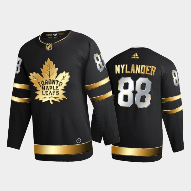 Toronto Maple Leafs William Nylander #88 2020-21 Golden Black Limited Edition Jersey