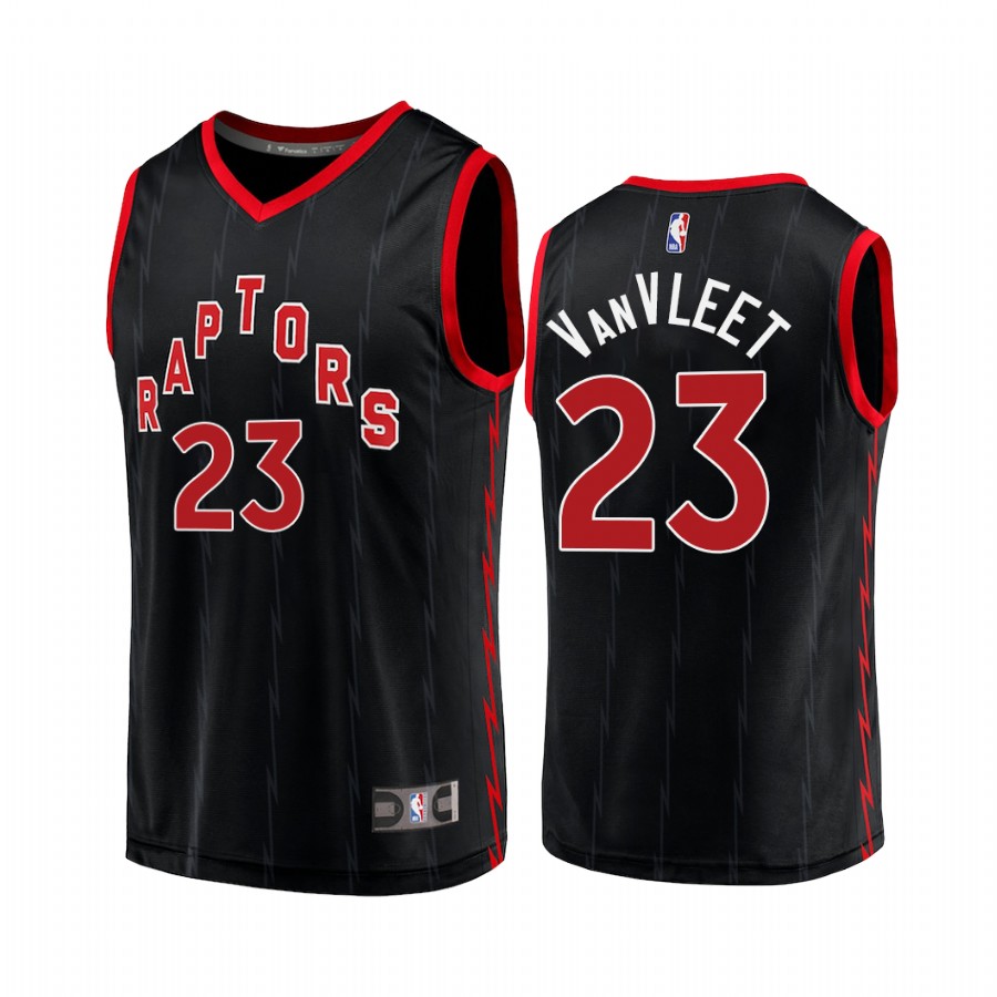 Toronto Raptors #23 Fred VanVleet Jersey 2020-21 Black Statement Edition