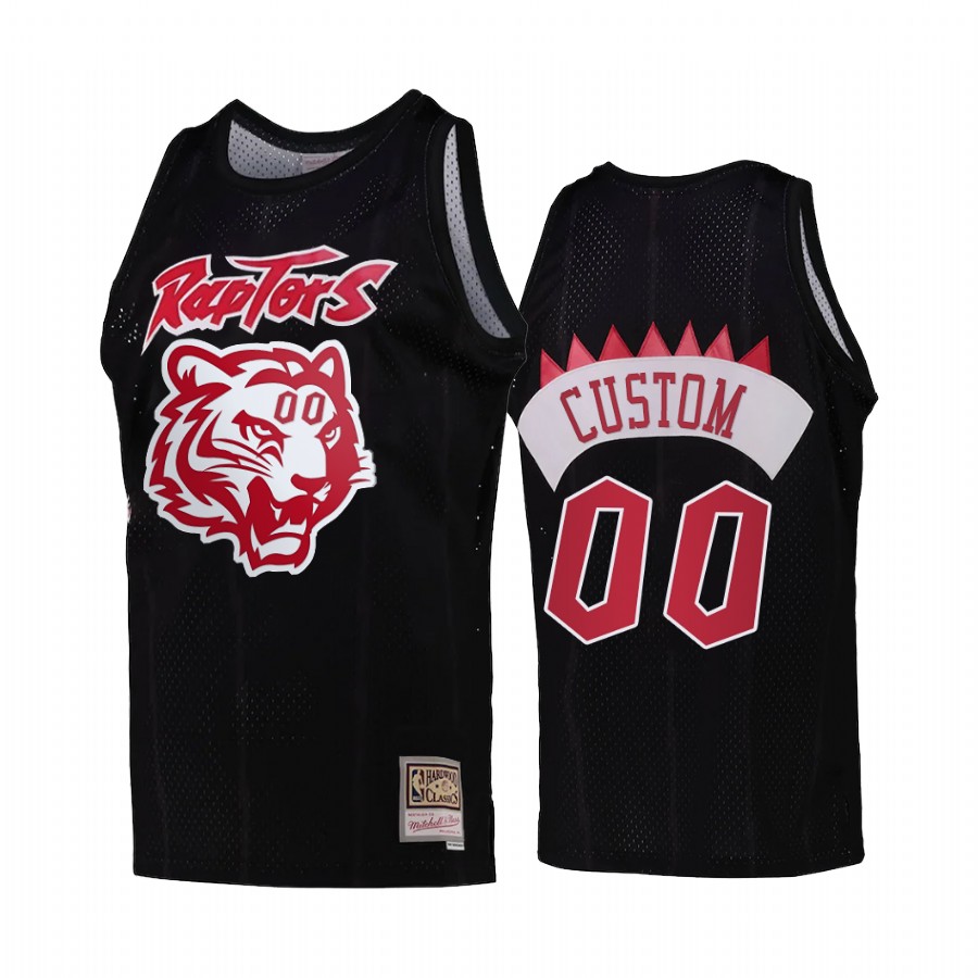 Toronto Raptors 2022 Lunar New Year of Tiger Custom Jersey Black Classic