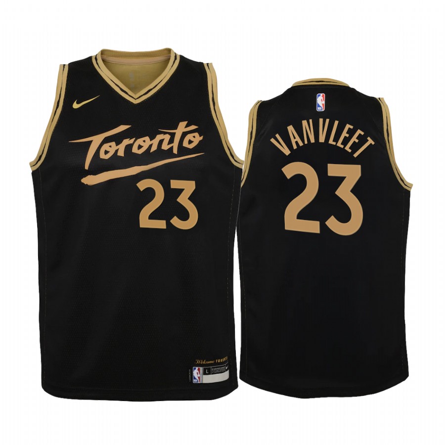 Toronto Raptors Fred VanVleet 2021 City Edition Black Youth Jersey Swingman #23