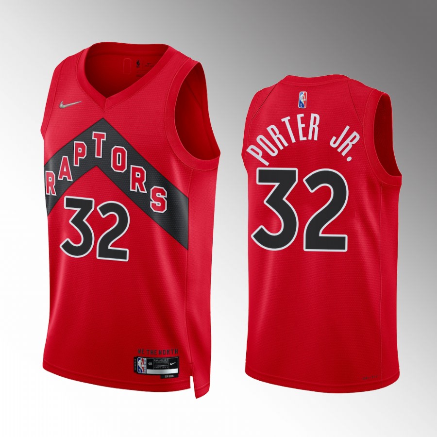 Toronto Raptors Otto Porter Jr. #32 Icon Edition Red Jersey 2022 Trade