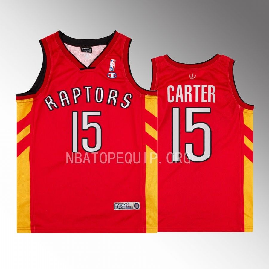 Toronto Raptors Vince Carter NBA Euro Live Tour 2007 #15 Red Throwback Jersey