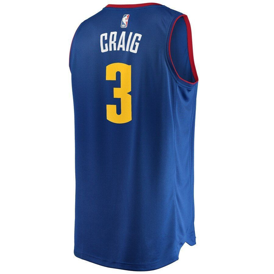 Torrey Craig Denver Nuggets Fast Break Player Jersey – Statement Edition – Blue