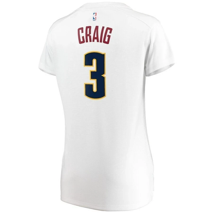 Torrey Craig Denver Nuggets Women’s Fast Break Player Stitched Jersey – Association Edition – White