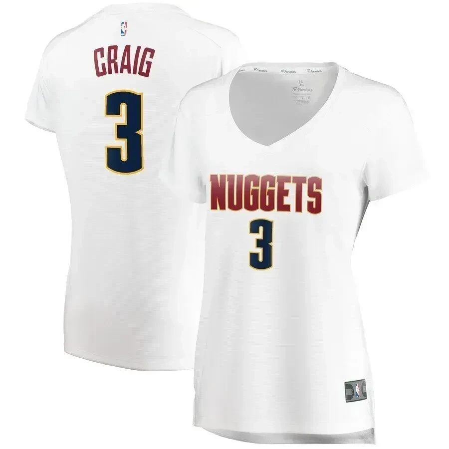 Torrey Craig Denver Nuggets Women’s Fast Break Player Stitched Jersey – Association Edition – White