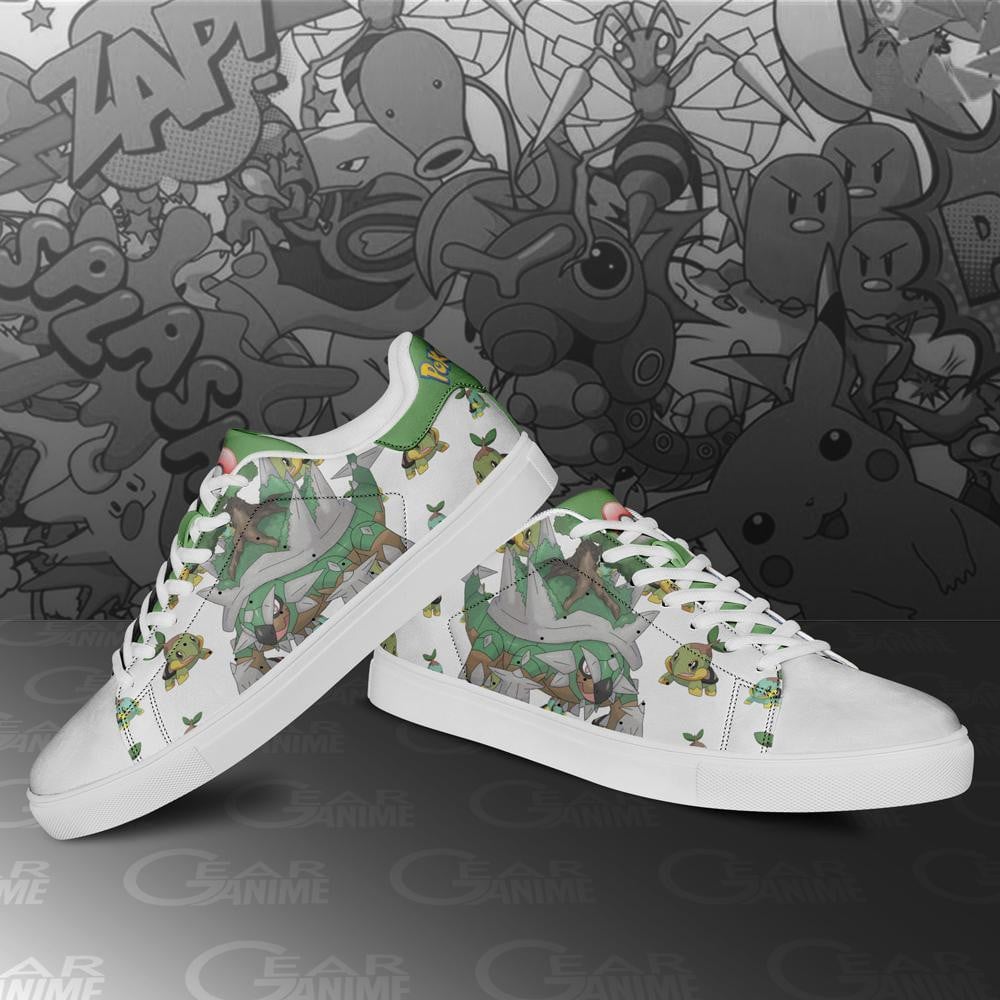 Torterra Skate Shoes Pokemon Custom Anime Shoes