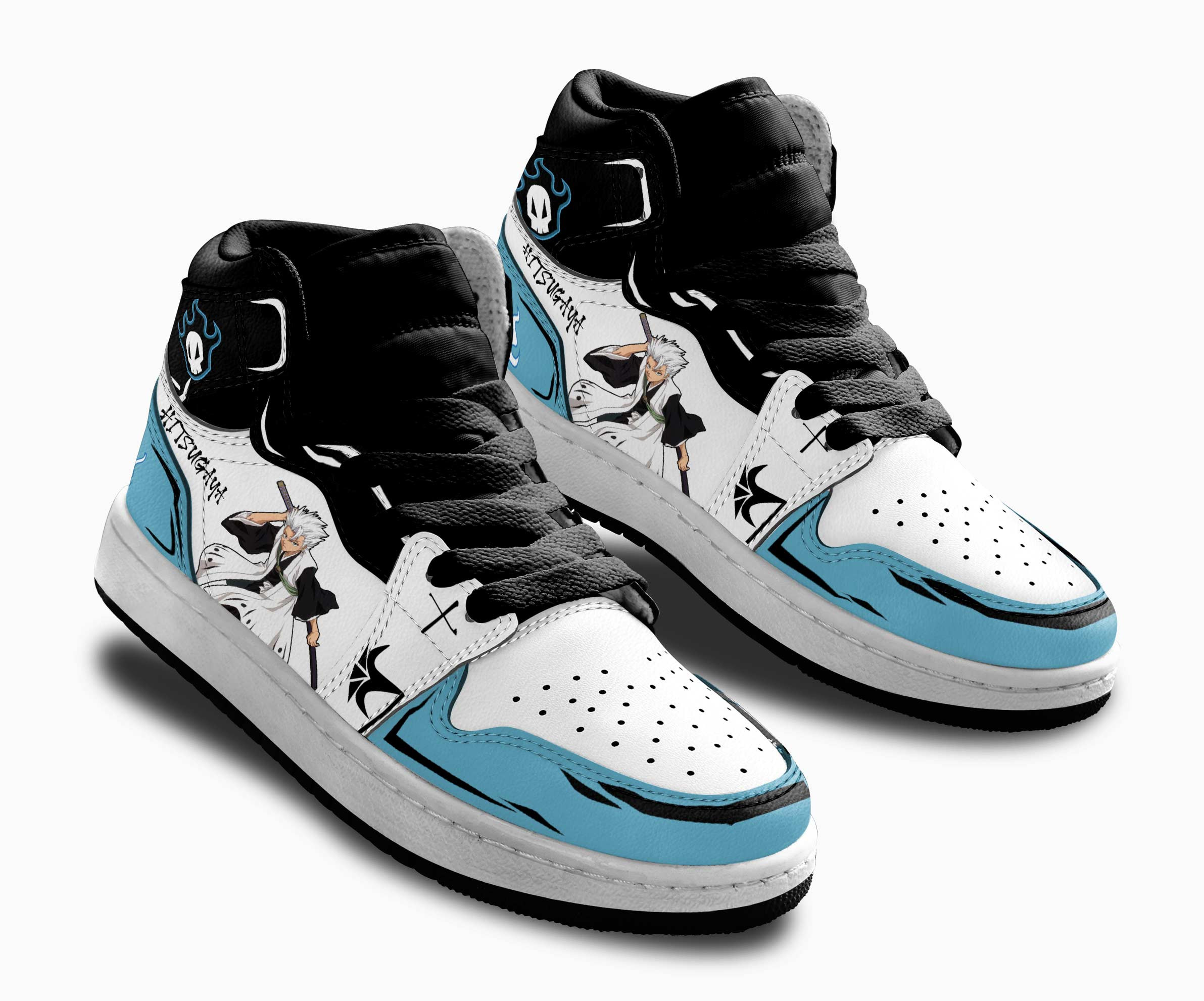 Toshiro Hitsugaya Kids Sneakers Custom Anime Bleach Shoes For Kids