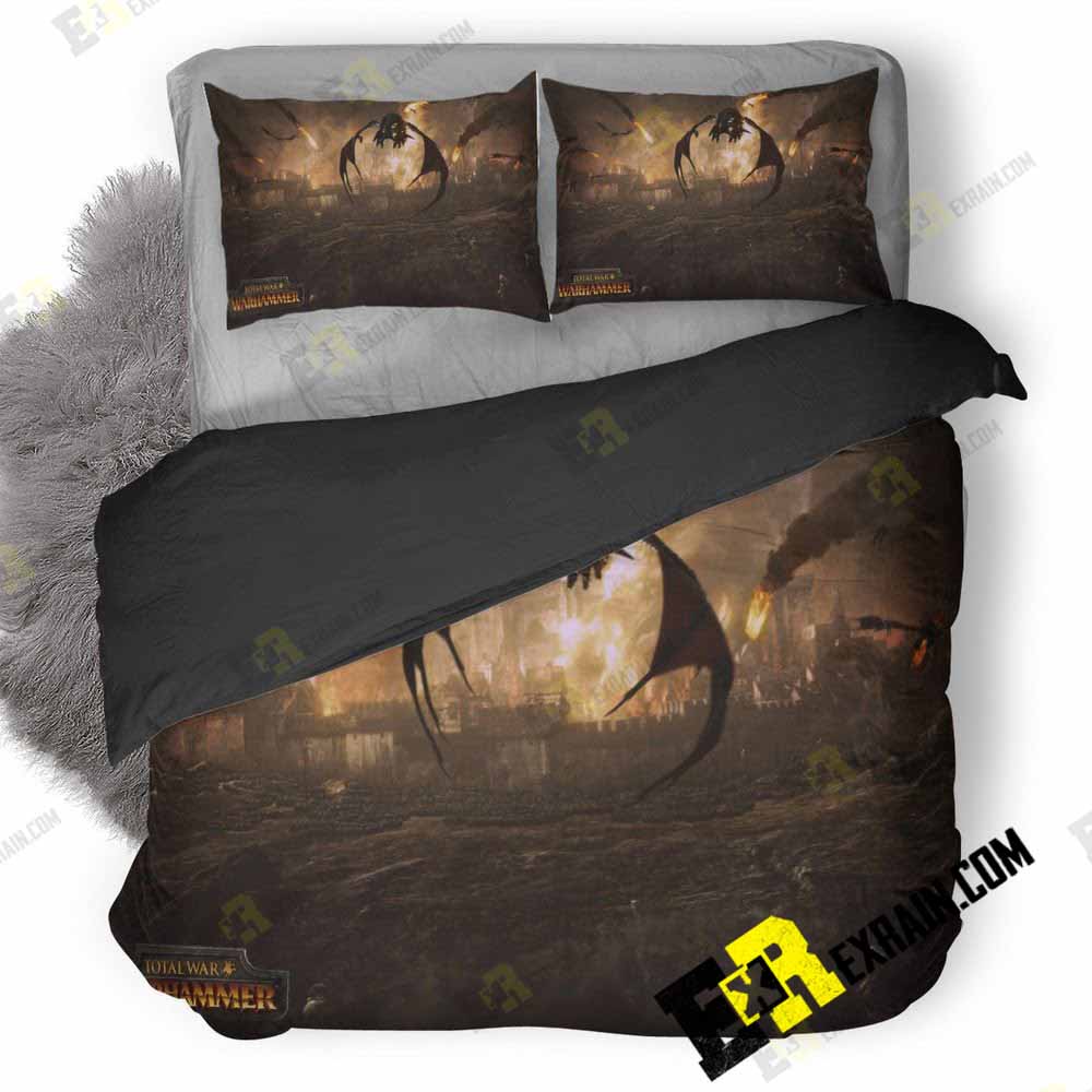 Total War Warhammer Game Art 3D Customized Duvet Cover Bedding Set