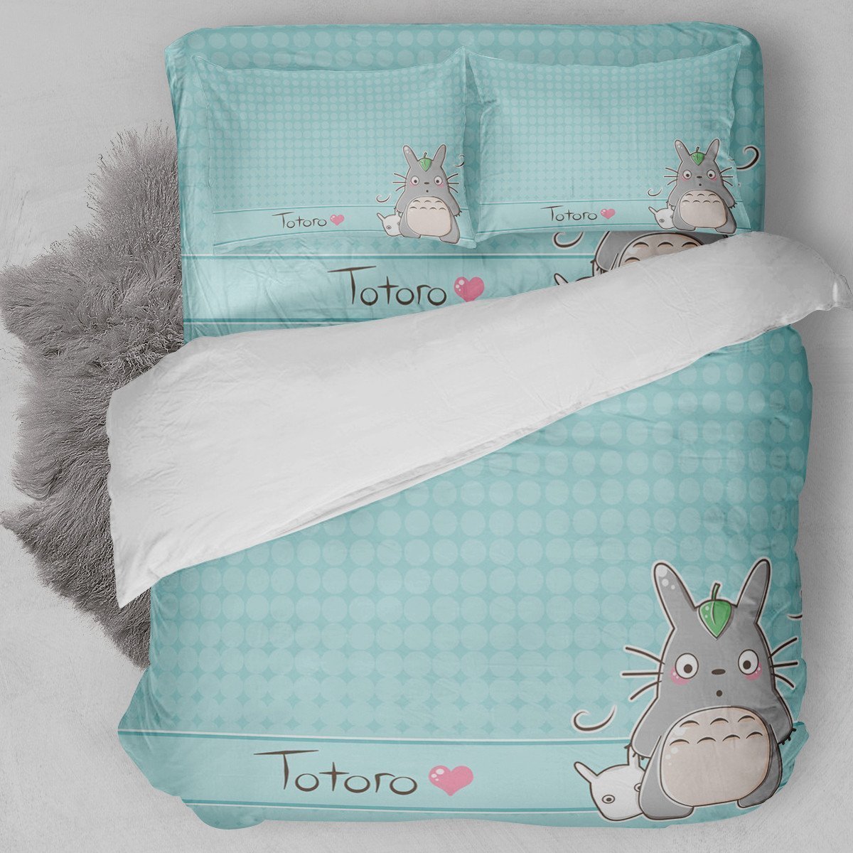 Totoro B Duvet Cover Bedding Set