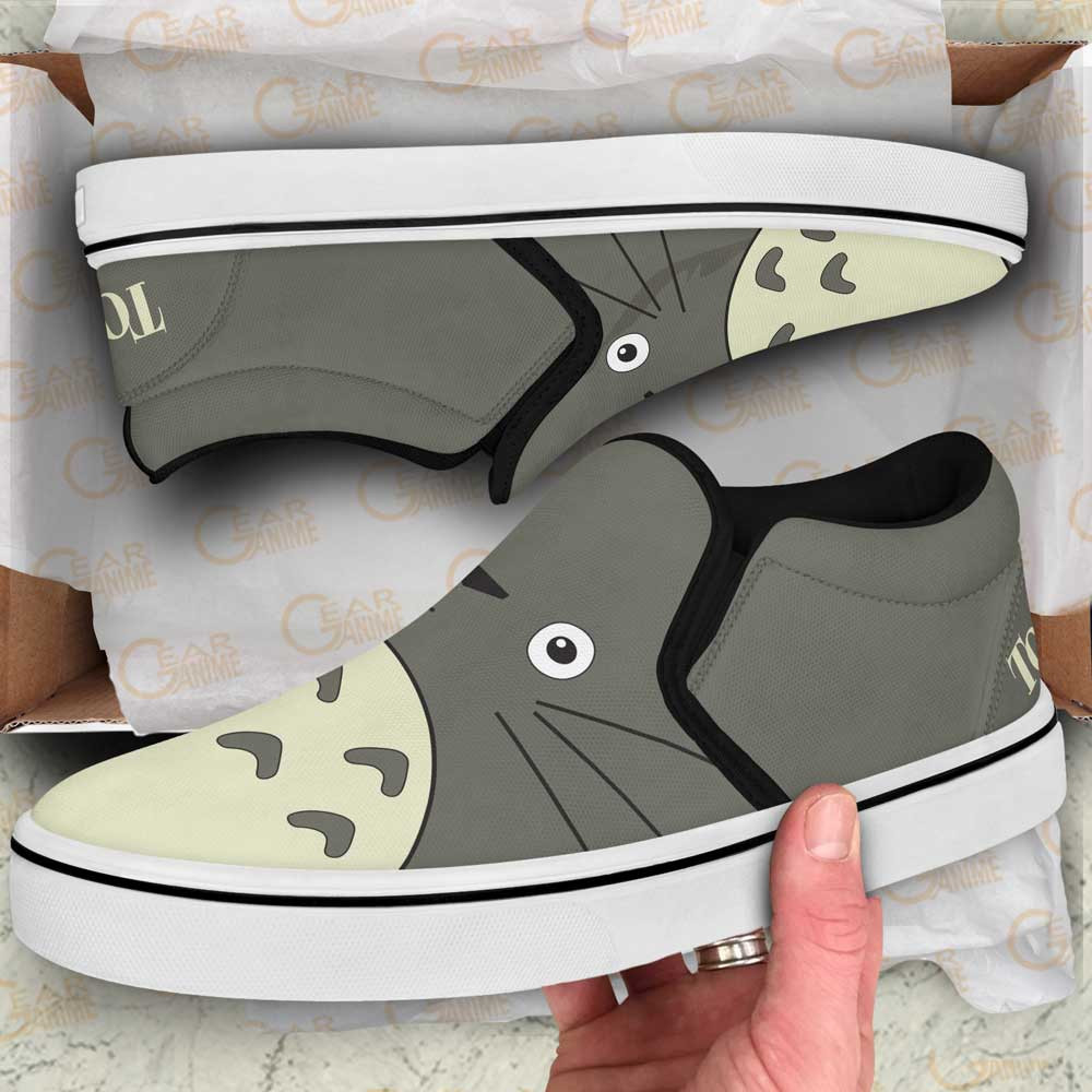 Totoro Slip-On Shoes Canvas Custom Anime My Neighbor Is Totoro Shoes