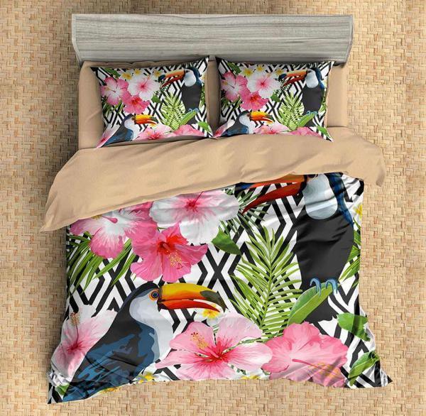 Toucan 3D Customized Duvet Cover Bedding Set