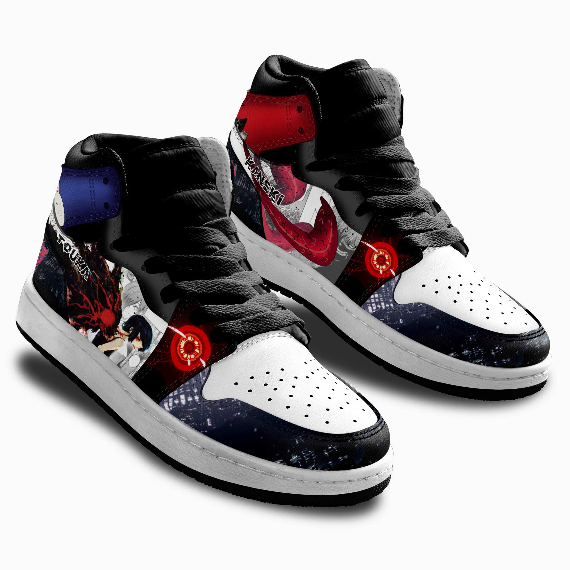 Touka Kaneki Kids Sneakers Custom Tokyo Ghoul Anime Shoes For Kids