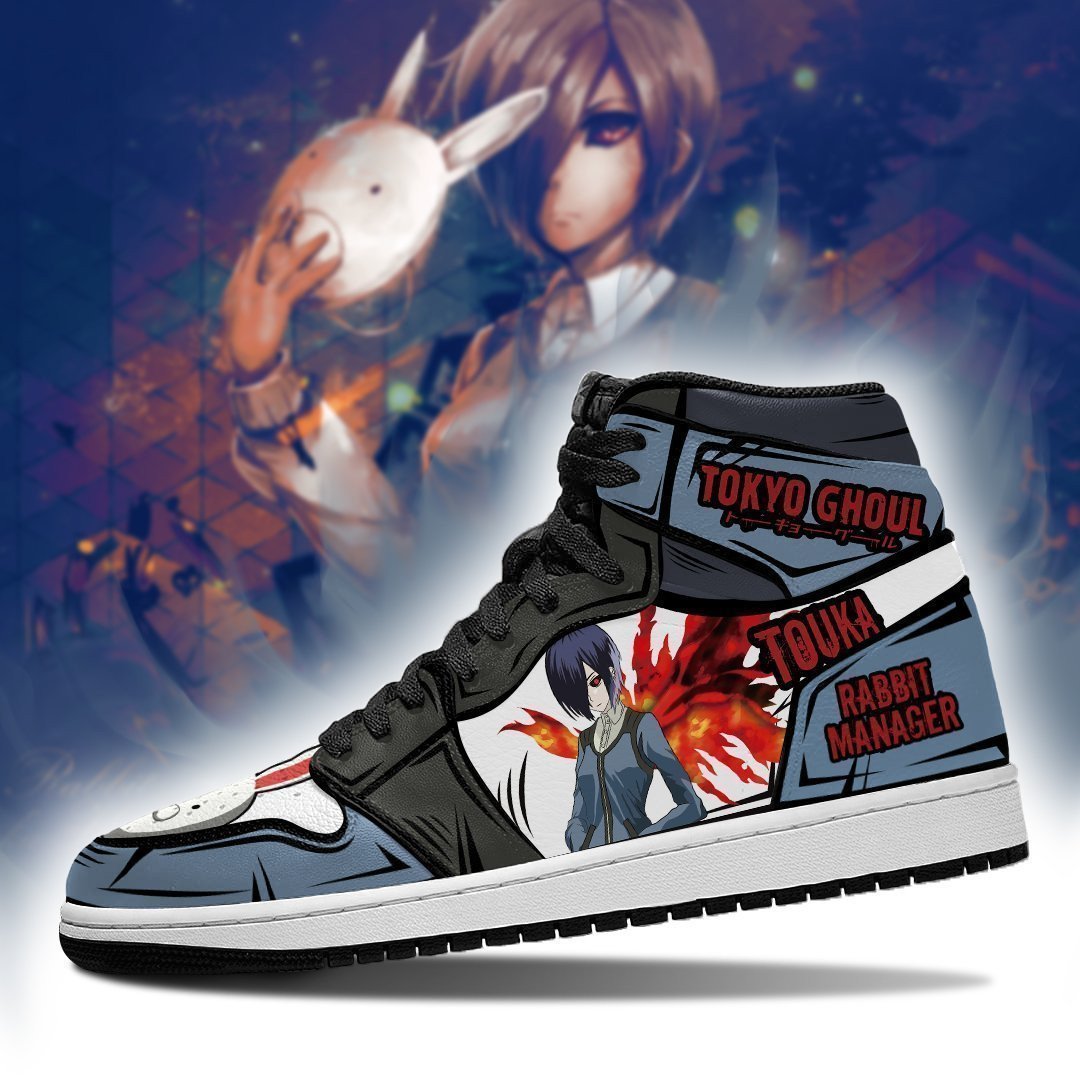Touka Kirishima JD1s Sneakers Tokyo Ghoul Anime Shoes, Air Jordan Hightop