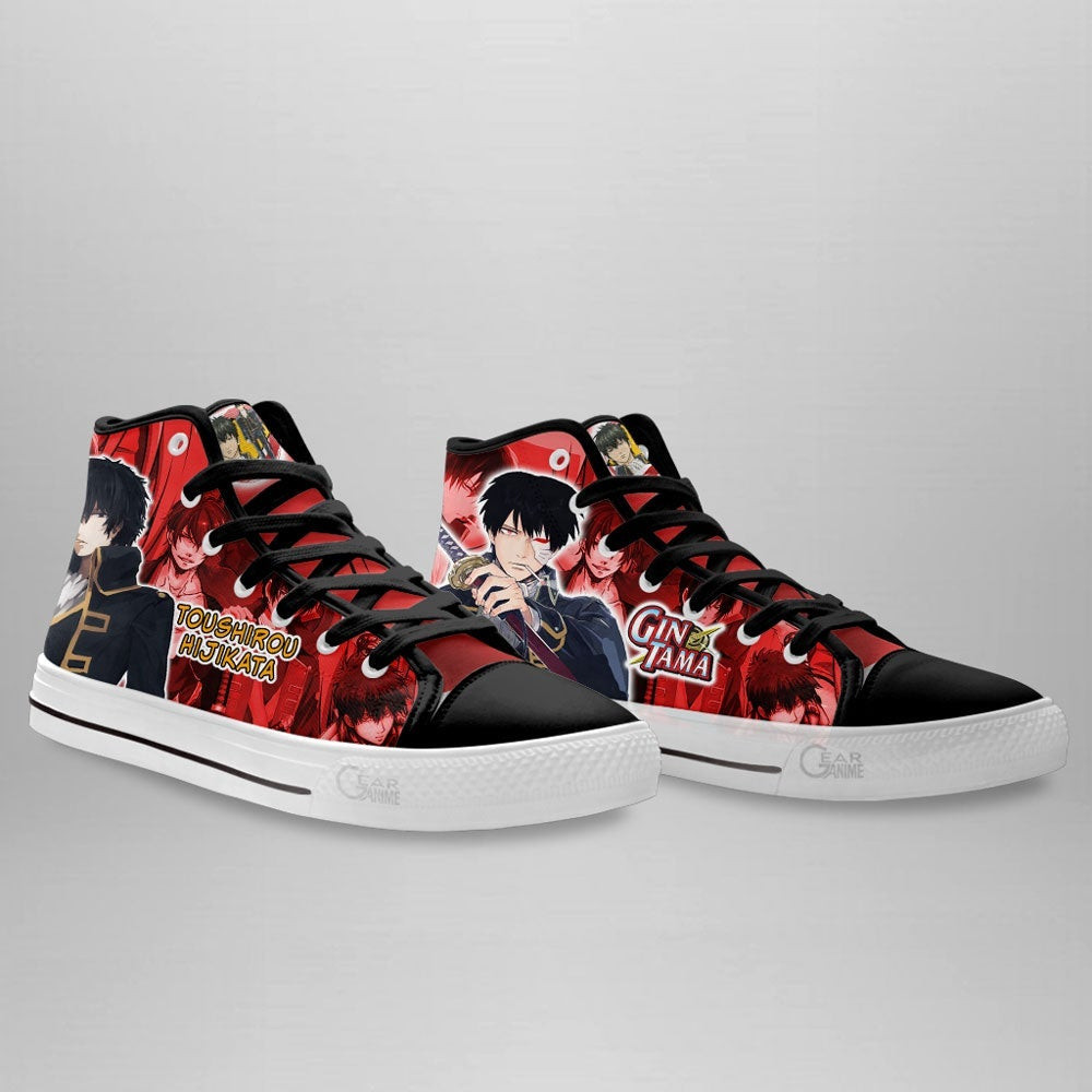 Toushirou Hijikata High Top Shoes Custom Gintama Anime Sneakers