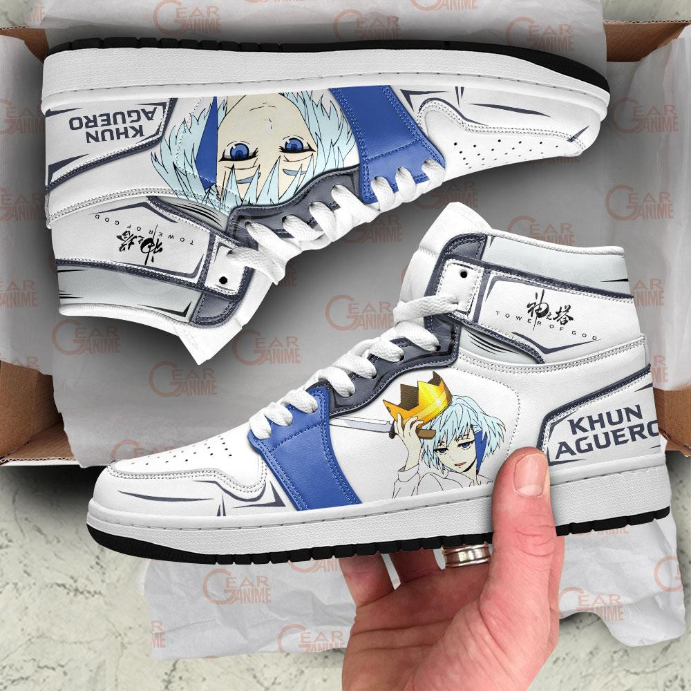 Tower Of God Khun Aguero JD1s Sneakers Anime Shoes, Air Jordan Hightop