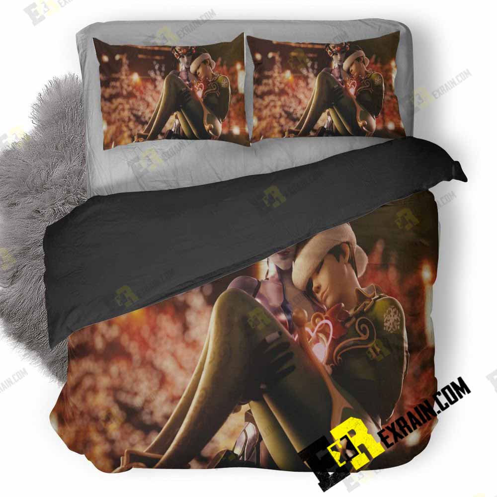 Tracer And Widowmaker Overwatch Artwork Ad 3D Customized Duvet Cover Bedding Set