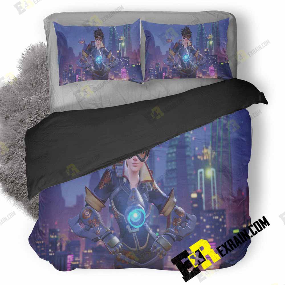 Tracer Overwatch Ap 3D Customized Duvet Cover Bedding Set