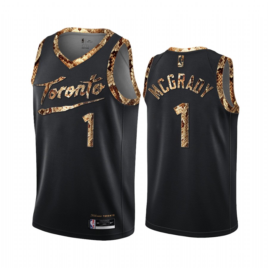Tracy McGrady Toronto Raptors Black Python Skin Jersey 2021 Exclusive Edition