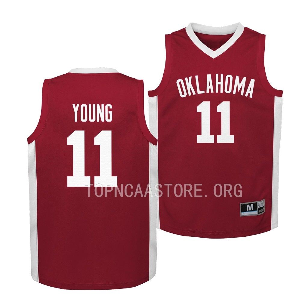 Trae Youn Oklahoma Sooners Crimson Alumni Youth Jersey