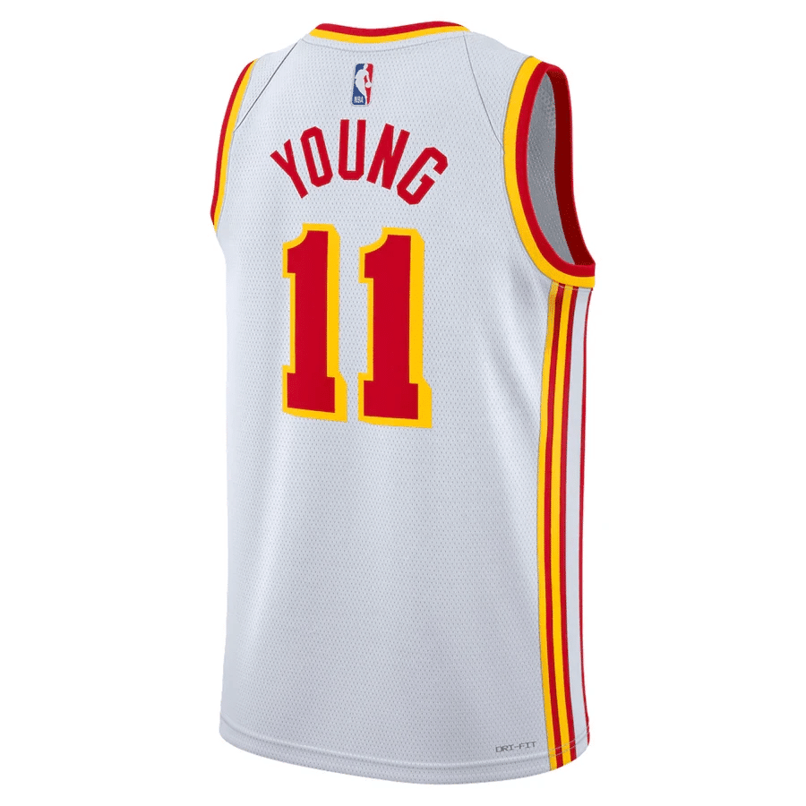 Trae Young 11 Atlanta Hawks Men 2022/23 Swingman Stitched Jersey – Association Edition Trae Young 11 Atlanta Hawks Men 2022/23 Swingman Stitched Jersey – Association Edition